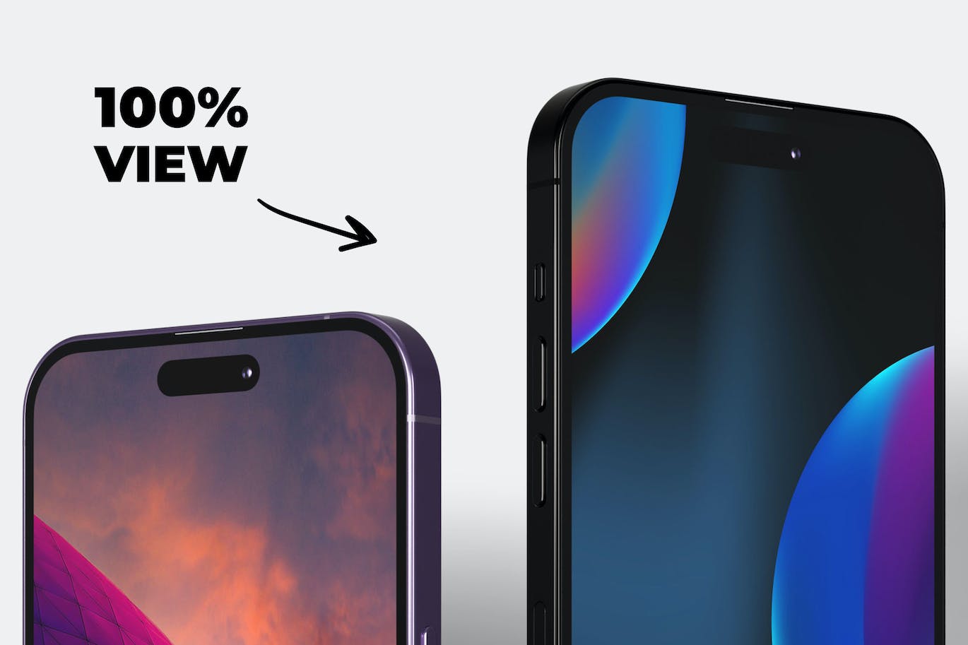 App展示iPhone 14 Pro Max手机样机图 iPhone 14 Pro Max Mockup Opposite 样机素材 sucaiwan.com