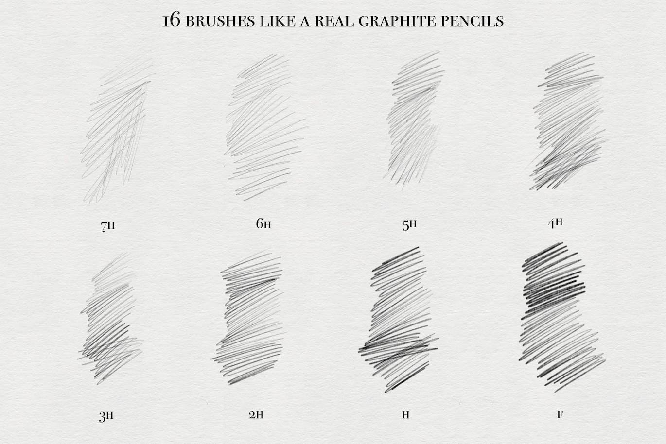用于Procreate的石墨铅笔笔刷 Graphite Pencils for Procreate 笔刷资源 sucaiwan.com