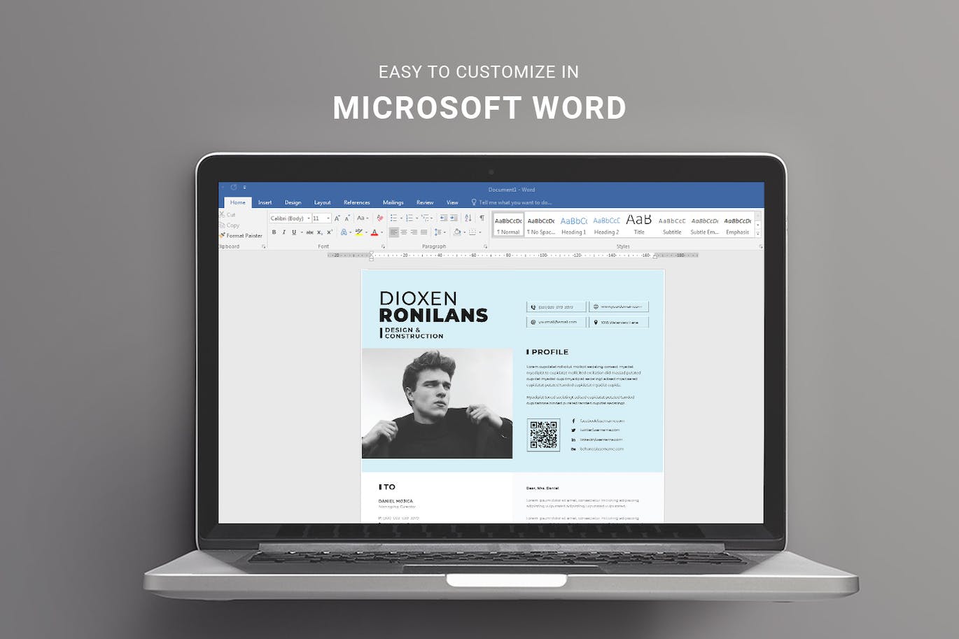 极简设计CV简历模板 Minimal Resume 幻灯图表 sucaiwan.com