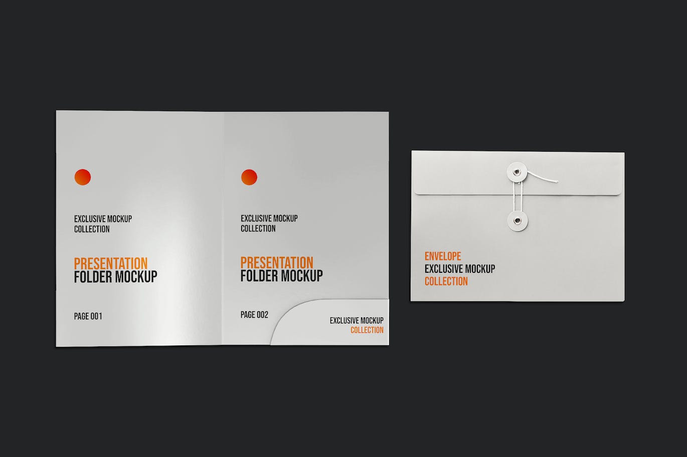 演示文稿文件夹样机图 Presentation Folder Mockup 样机素材 sucaiwan.com