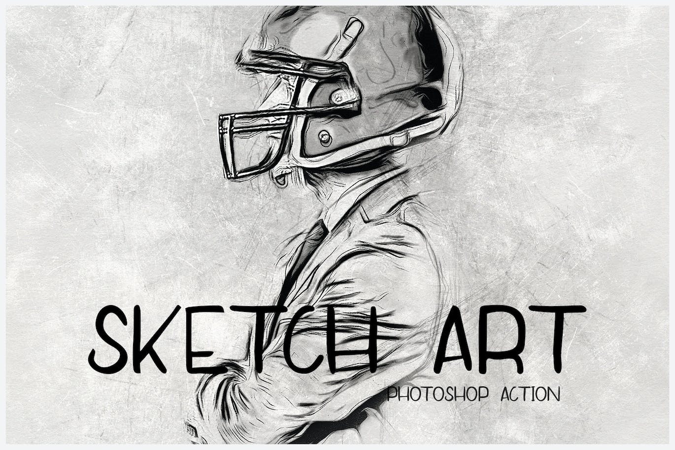 素描艺术效果照片处理Photoshop动作 SketchArt – Photoshop Action 插件预设 sucaiwan.com