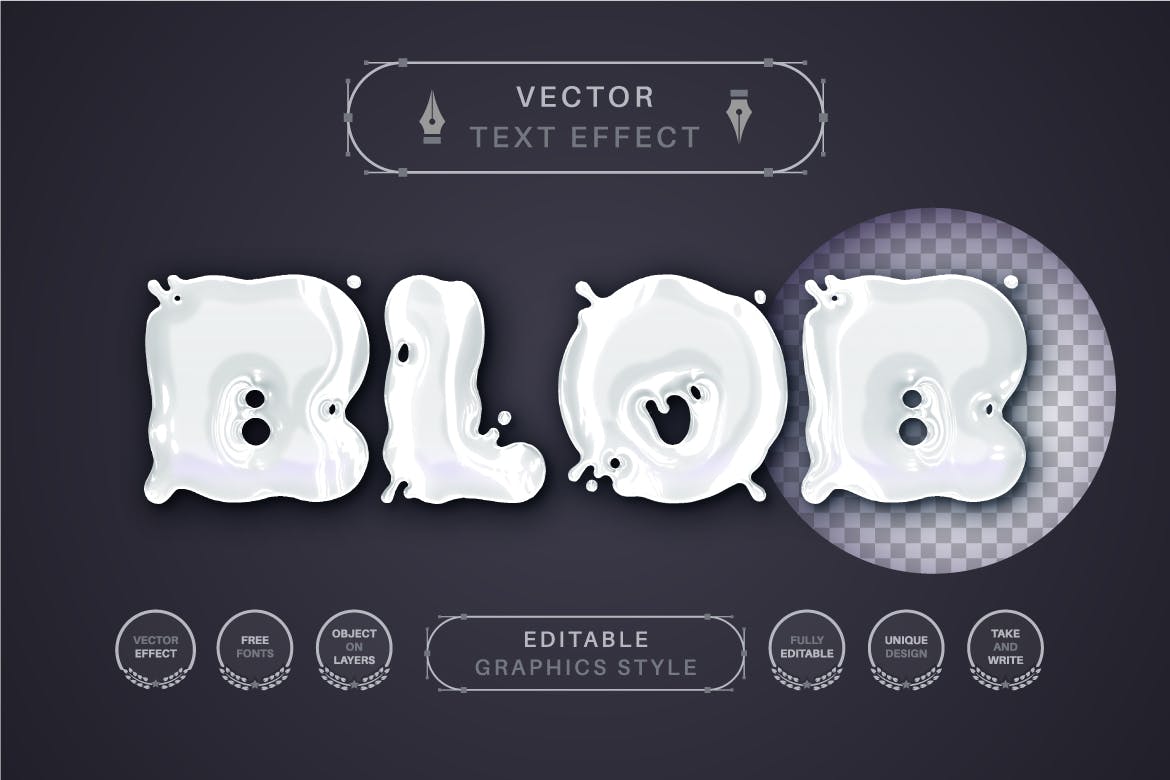 白色牛奶矢量文字效果字体样式 White Milk – Editable Text Effect, Font Style 插件预设 sucaiwan.com