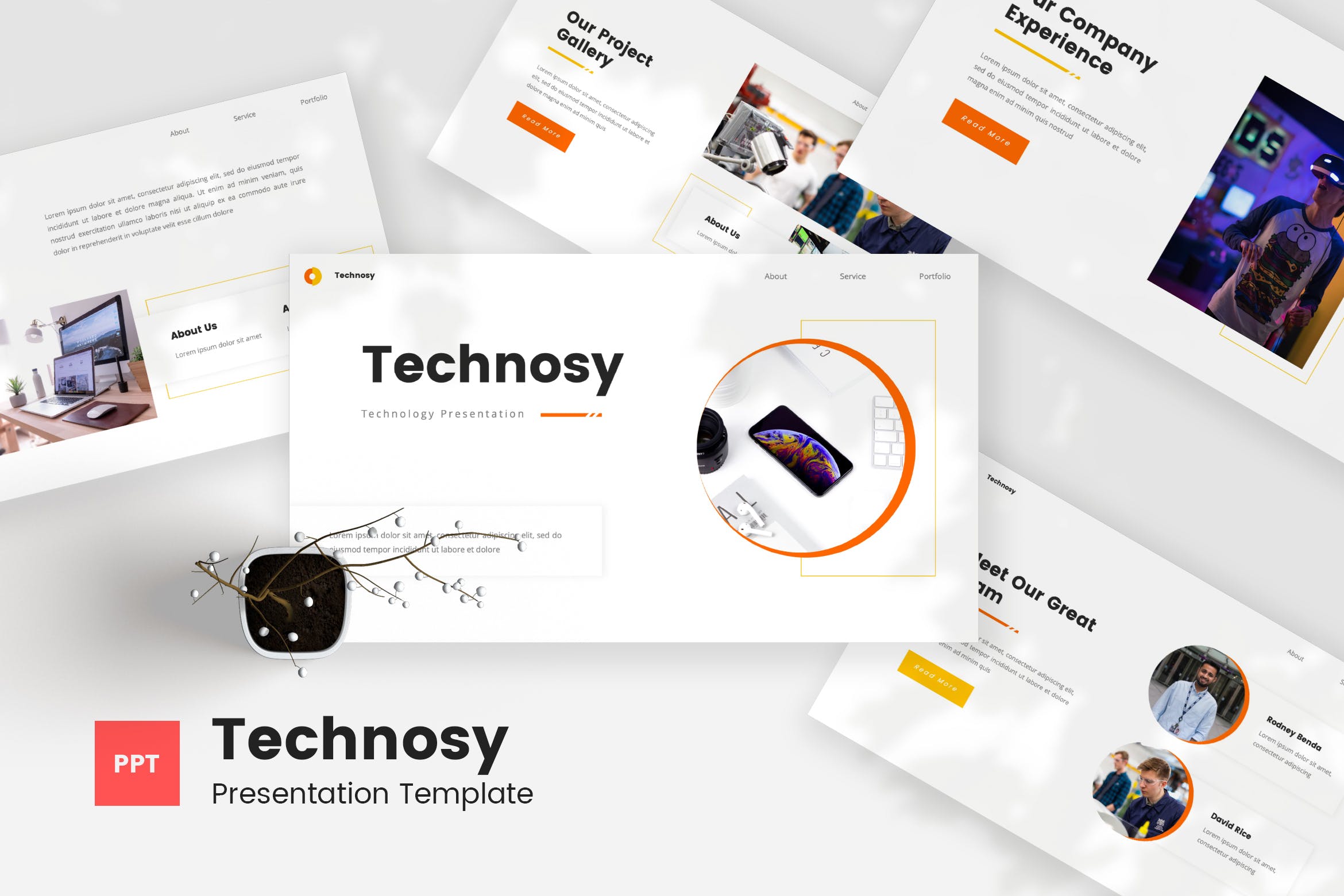 高端技术PPT模板下载 Technosy – Technology Powerpoint Template 幻灯图表 sucaiwan.com