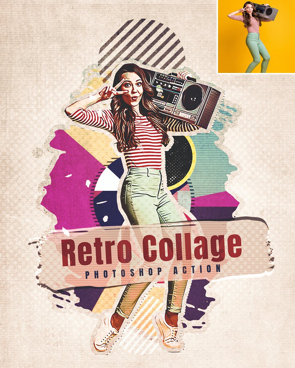 复古拼贴画照片处理效果PS动作模板 Retro Collage – Photoshop Action 插件预设 第8张-素材湾丨精选海外优质设计素材资源 复古拼贴画照片处理效果PS动作模板 Retro Collage – Photoshop Action 插件预设 sucaiwan.com