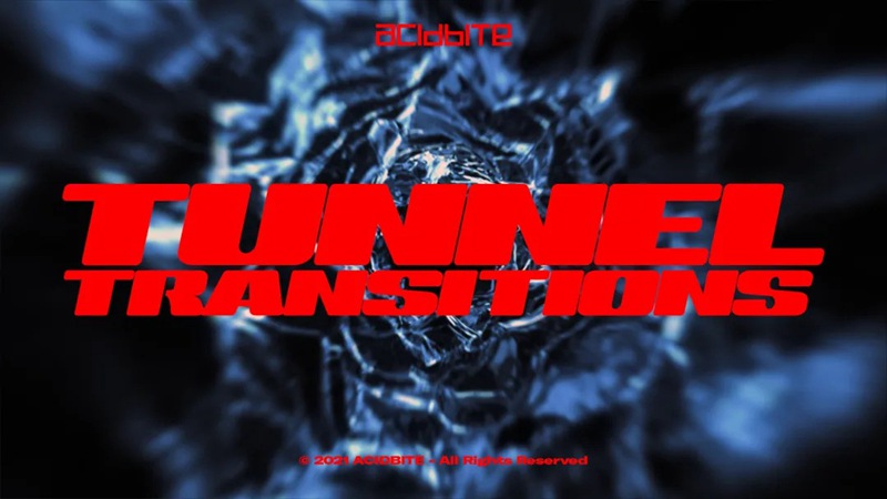 23个嘻哈说唱hip-hop黑暗大气隧道转场过渡+高品质视频素材SFX Acidbite TUNNEL TRANSITIONS 影视音频 sucaiwan.com