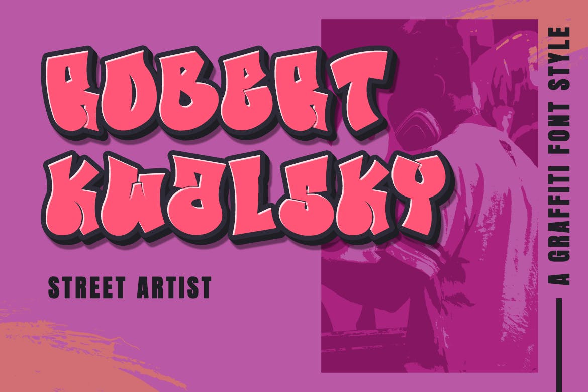 简易风格街头涂鸦字体 Easy Style – Graffiti Font Style 设计素材 sucaiwan.com