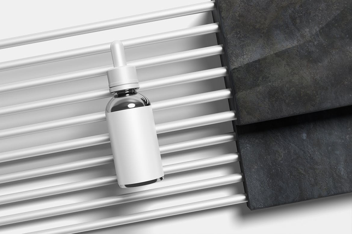 圆管场景滴管瓶包装设计样机图 Elegant Dropper Bottle Mockup 样机素材 sucaiwan.com