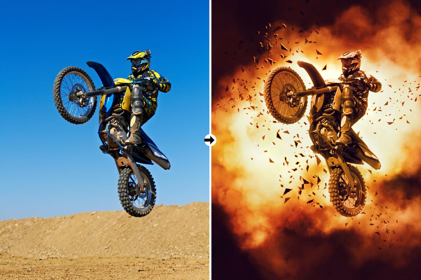 爆炸效果PS动作模板 Explosion Effect Photoshop Action 插件预设 sucaiwan.com