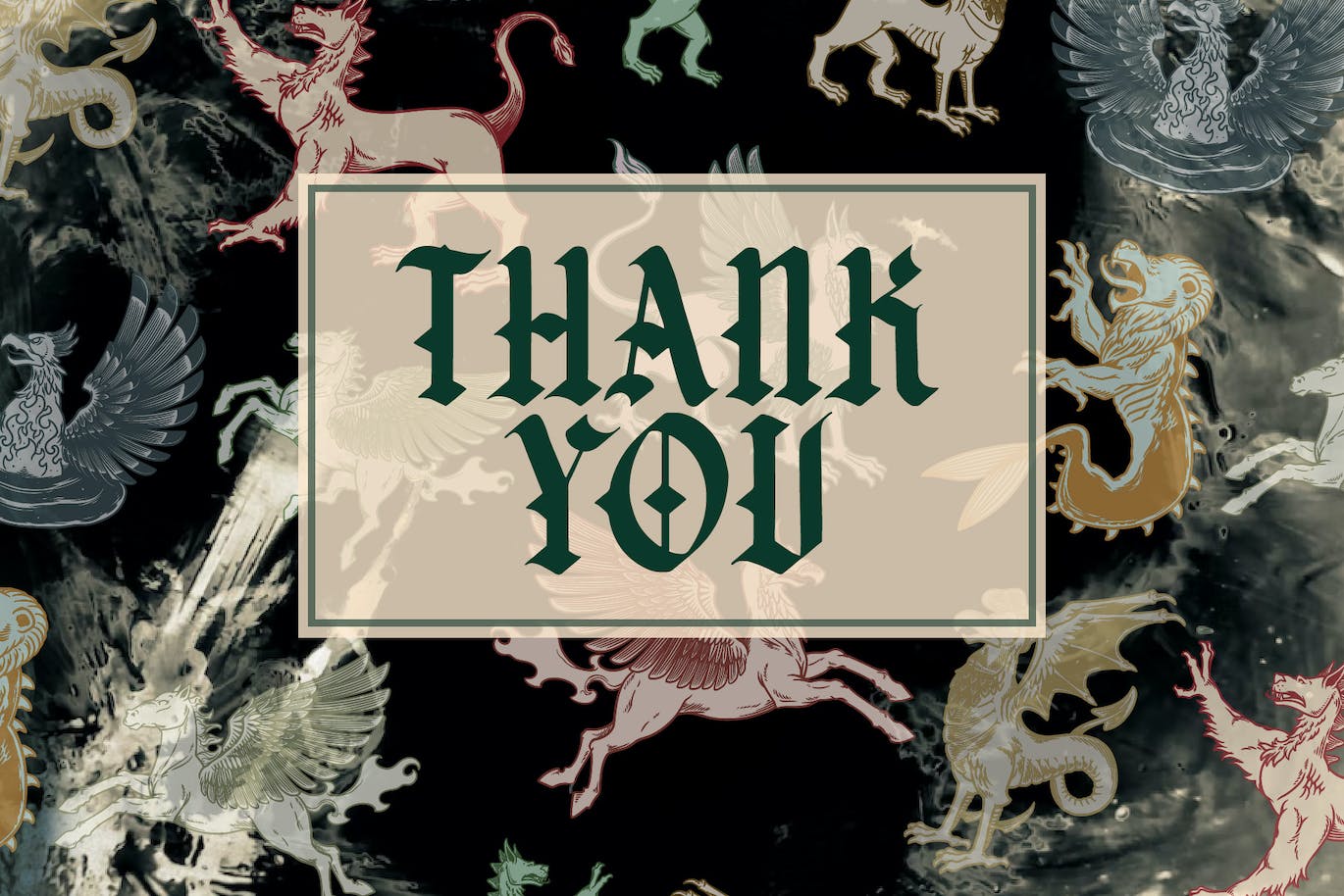 怪物动物Procreate印章绘画笔刷素材 Heraldic Monster Stamp Brush Procreate 笔刷资源 sucaiwan.com