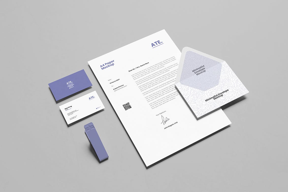 办公文具VI品牌样机模板 Variant Stationery Mockup 样机素材 sucaiwan.com