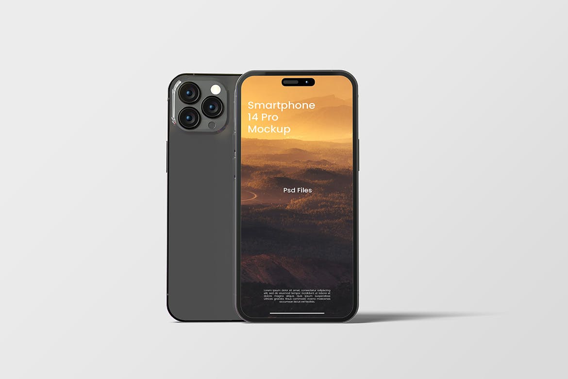 16种不同样式iPhone 14 Pro手机样机图 Smartphone 14 Pro Mockup 样机素材 sucaiwan.com