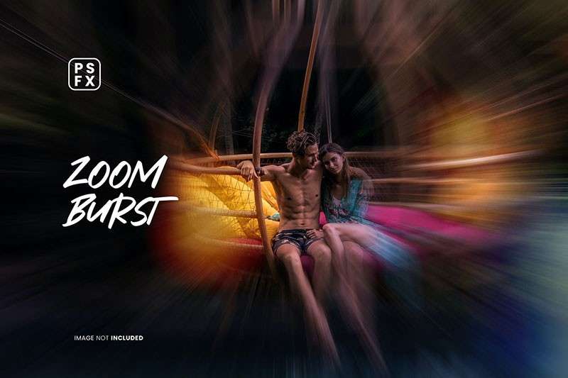 照片拖影拍摄效果PS图层样式 插件预设 sucaiwan.com