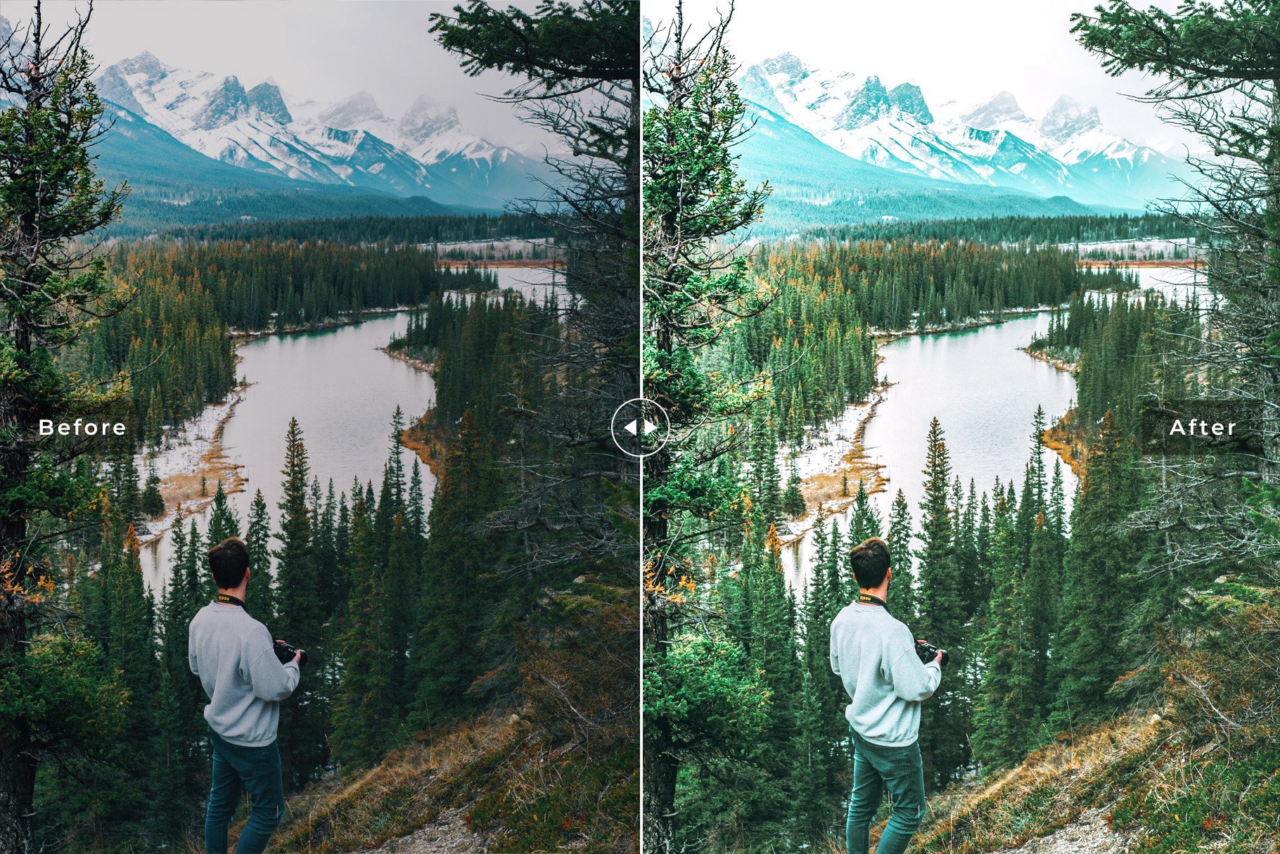 青绿调高质量室外旅行旅拍风景景观旅行度假LR调色预设 Fiordland Pro Lightroom Presets 插件预设 sucaiwan.com