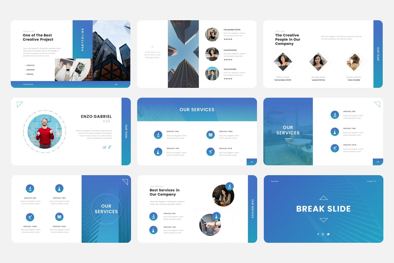 多用途商务谷歌幻灯片模板 Accuracy – Multipurpose Business Google Slides 幻灯图表 sucaiwan.com