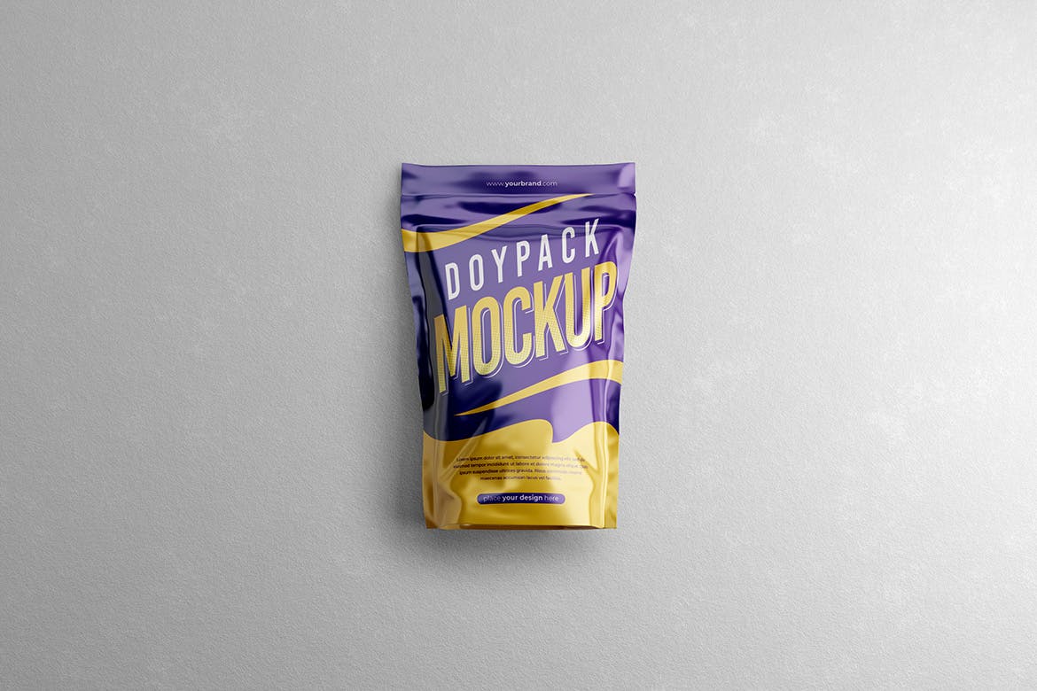 咖啡豆包装自立袋样机图 Doypack Mockup 样机素材 sucaiwan.com
