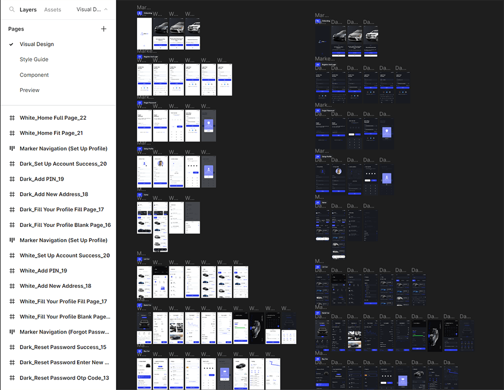 汽车市场App应用程序UI套件 APP UI sucaiwan.com