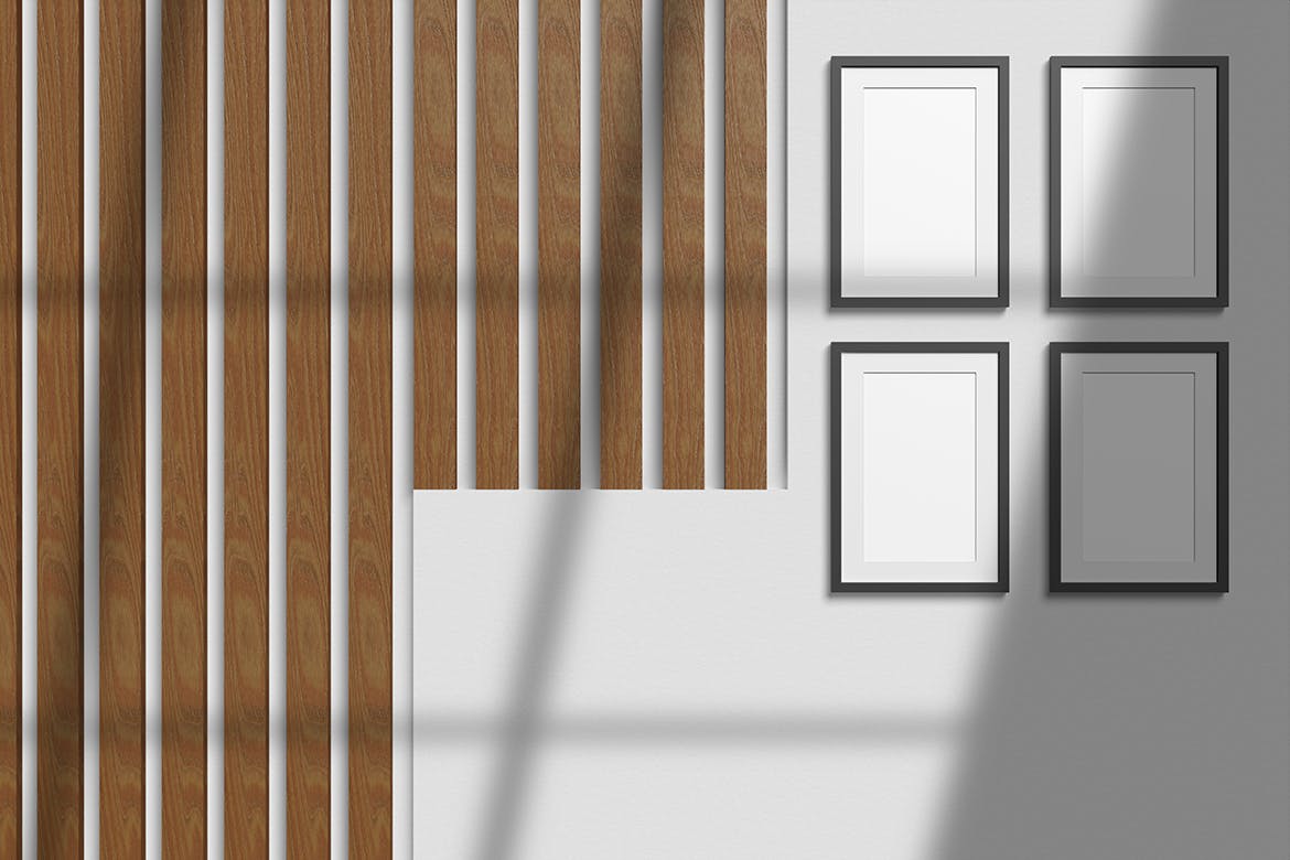艺术墙框架画框样机模板 Frame Mockup 样机素材 sucaiwan.com