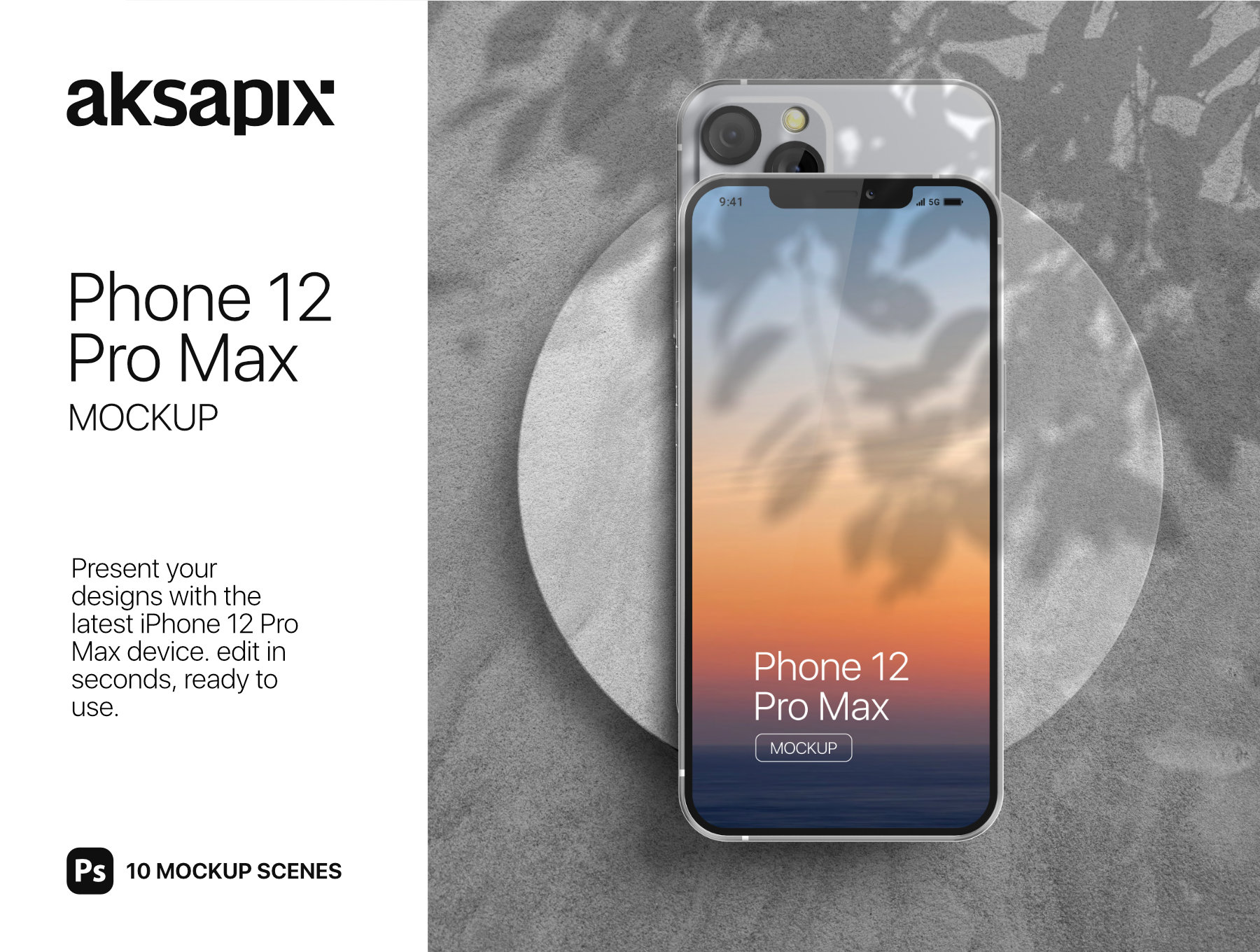 高质量IPhone 12手机场景带光影PSD样机 iPhone 12 Pro Max Mockup V.01 样机素材 第1张-素材湾丨精选海外优质设计素材资源 高质量IPhone 12手机场景带光影PSD样机 iPhone 12 Pro Max Mockup V.01 样机素材 sucaiwan.com
