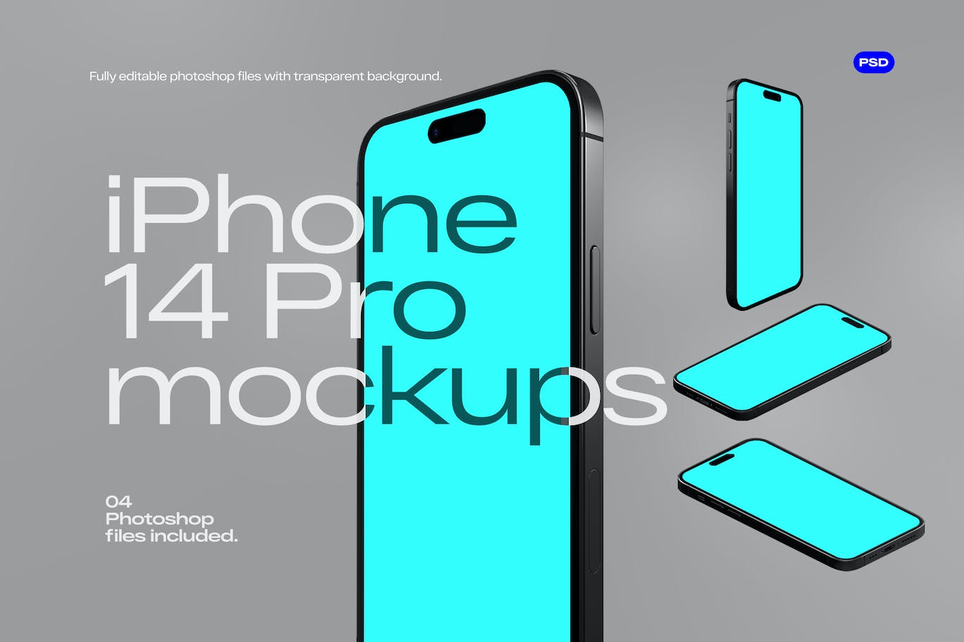 灵动岛iPhone 14 Pro手机样机图 iPhone Mockup 样机素材 sucaiwan.com