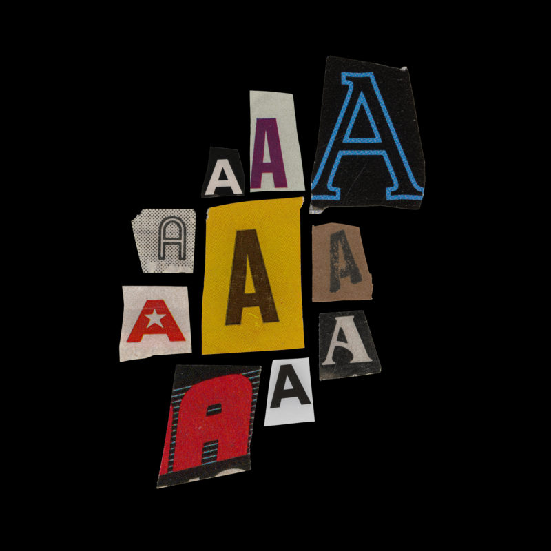 500个复古潮流手工剪裁字母数字符号png免扣素材 BLKMARKET – RANSOM 图片素材 sucaiwan.com