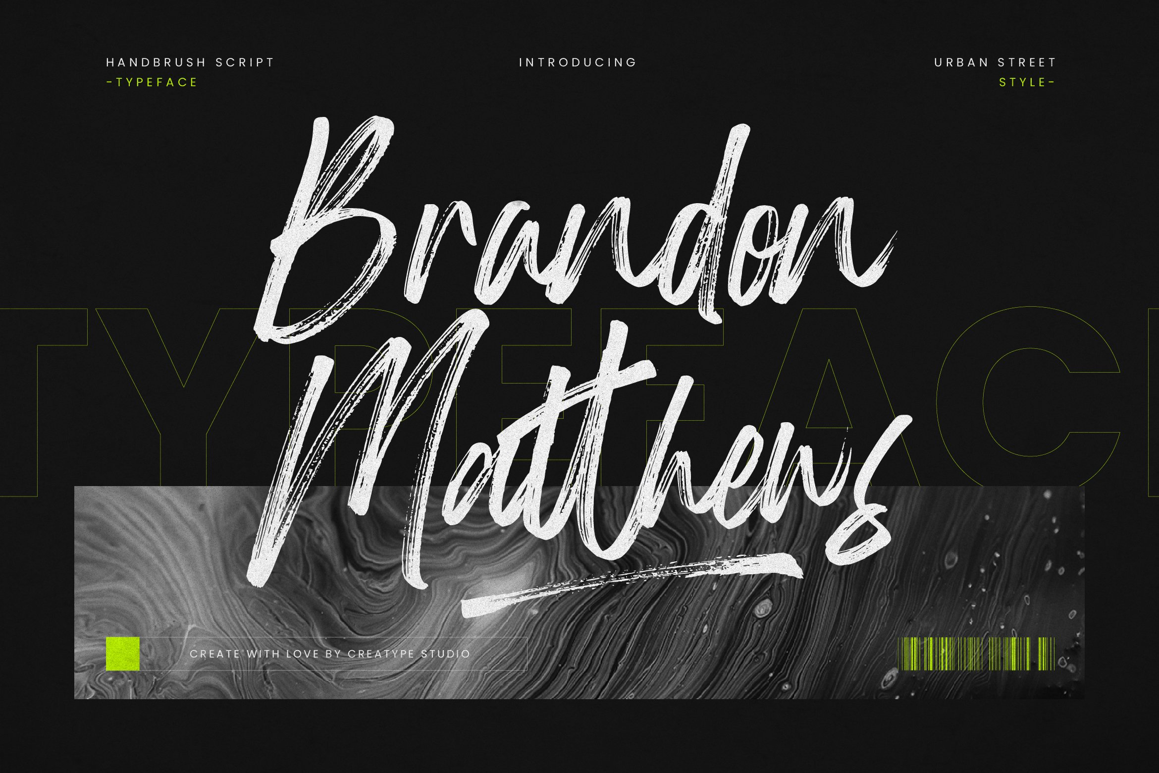 超酷手写镂空毛笔风格英文字体 Brandon Matthews Handbrush Script 设计素材 第1张-素材湾丨精选海外优质设计素材资源 超酷手写镂空毛笔风格英文字体 Brandon Matthews Handbrush Script 设计素材 sucaiwan.com