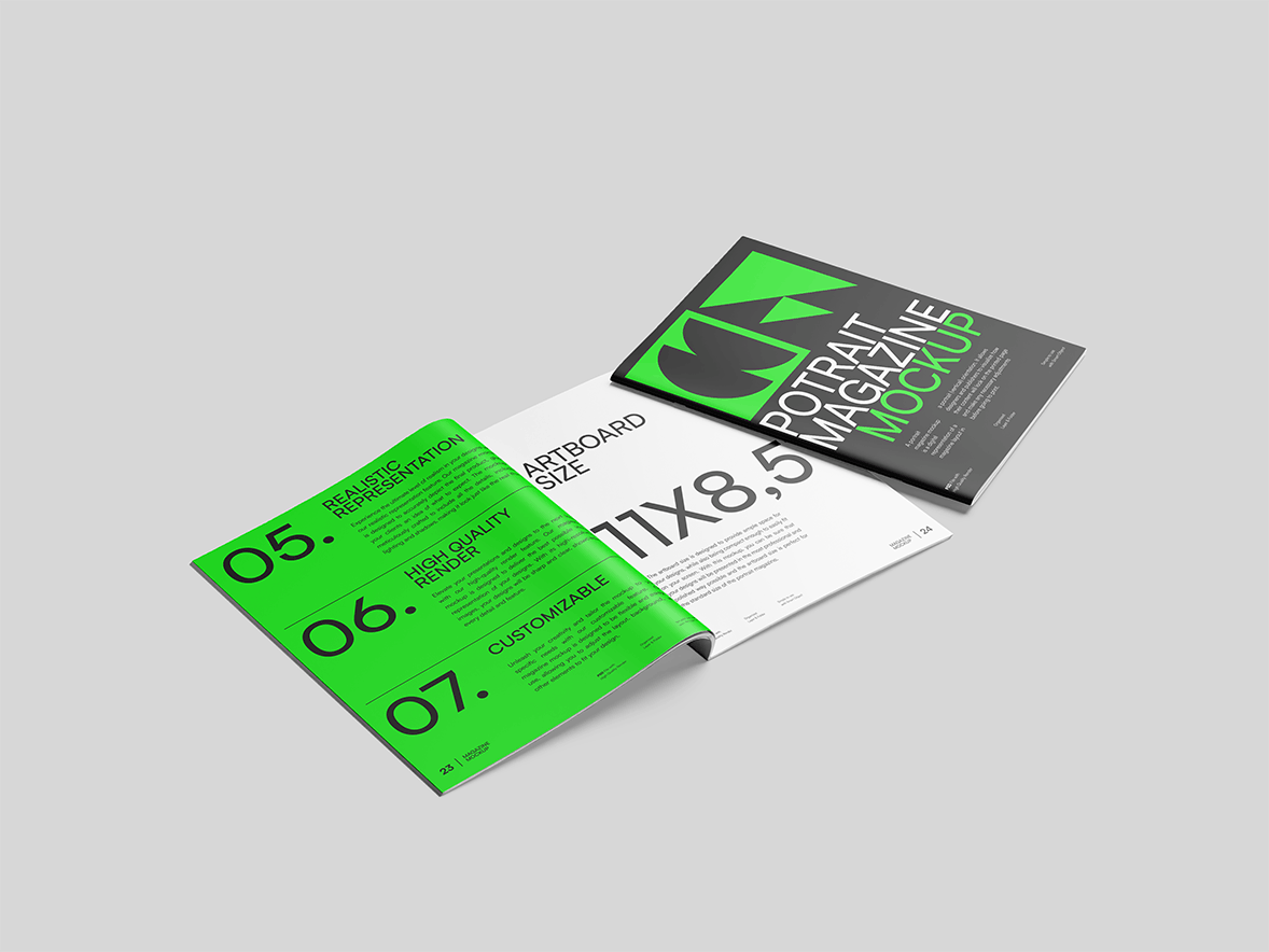 杂志效果图样机模板 Magazine Mockup 样机素材 sucaiwan.com