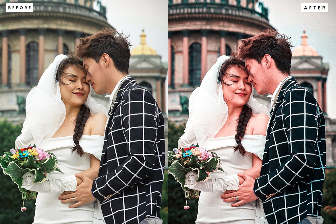 婚礼照片调色处理Photoshop动作 Wedding Photoshop Action 插件预设 sucaiwan.com