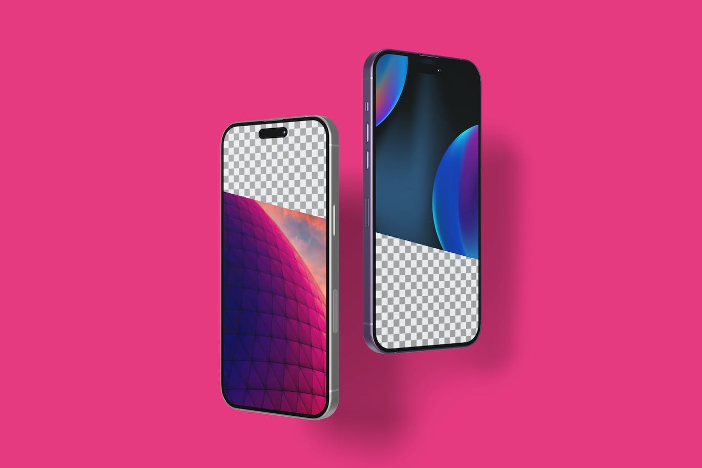 App展示iPhone 14 Pro Max手机样机图 iPhone 14 Pro Max Mockup Opposite 样机素材 sucaiwan.com