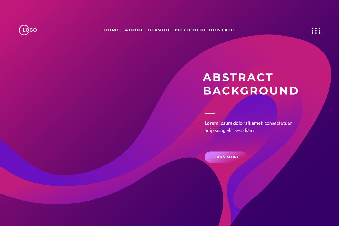 粉蓝色抽象液体渐变背景 Pink Blue Colorful Abstract Background 图片素材 sucaiwan.com