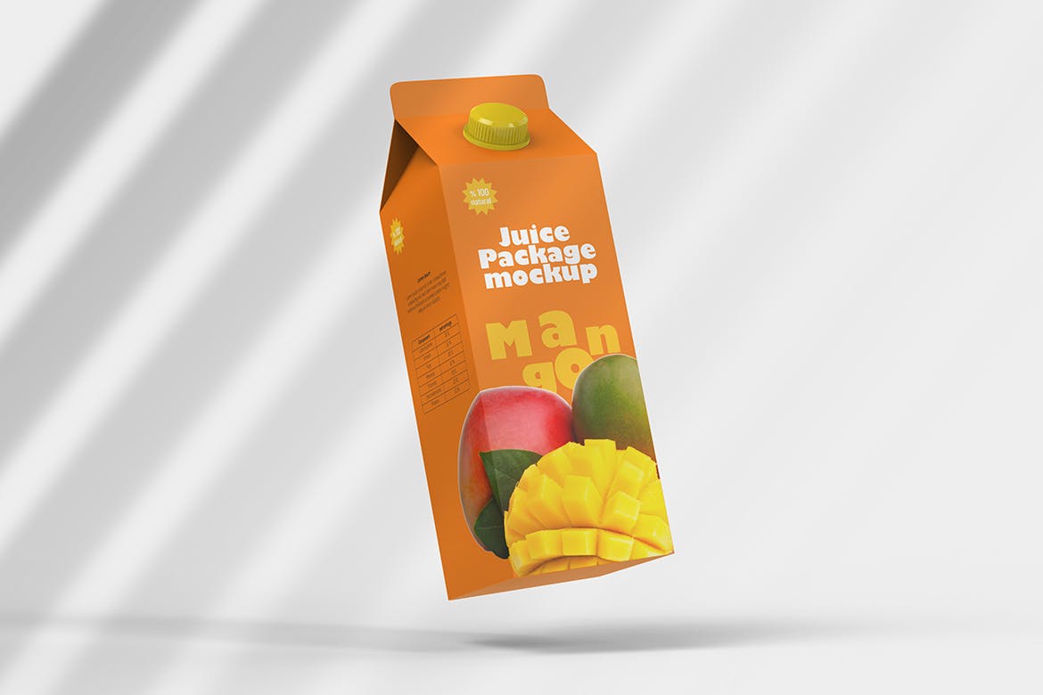 果汁/牛奶盒包装设计样机 Juice Box Mockup 样机素材 sucaiwan.com