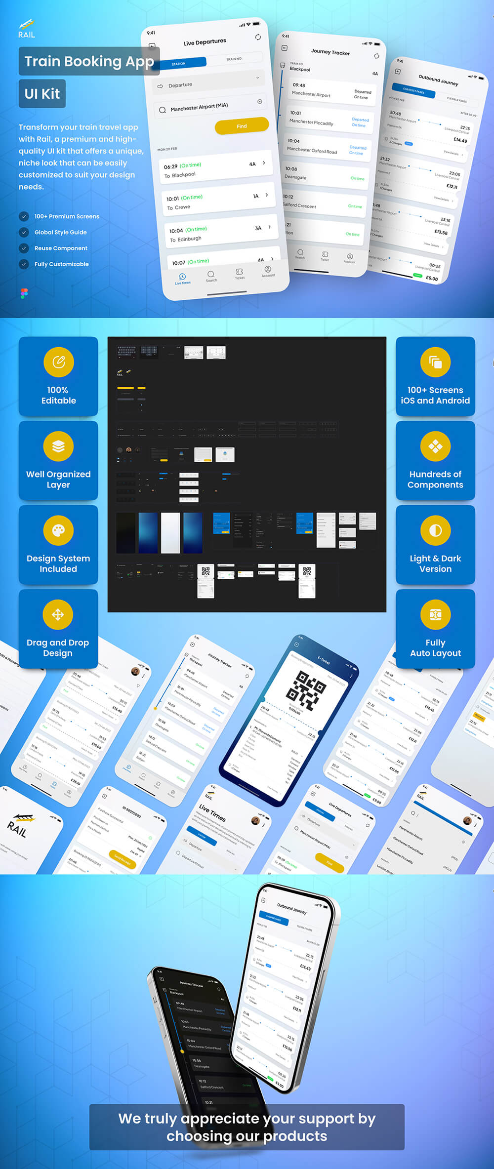 火车旅行应用程序UI套件 APP UI sucaiwan.com