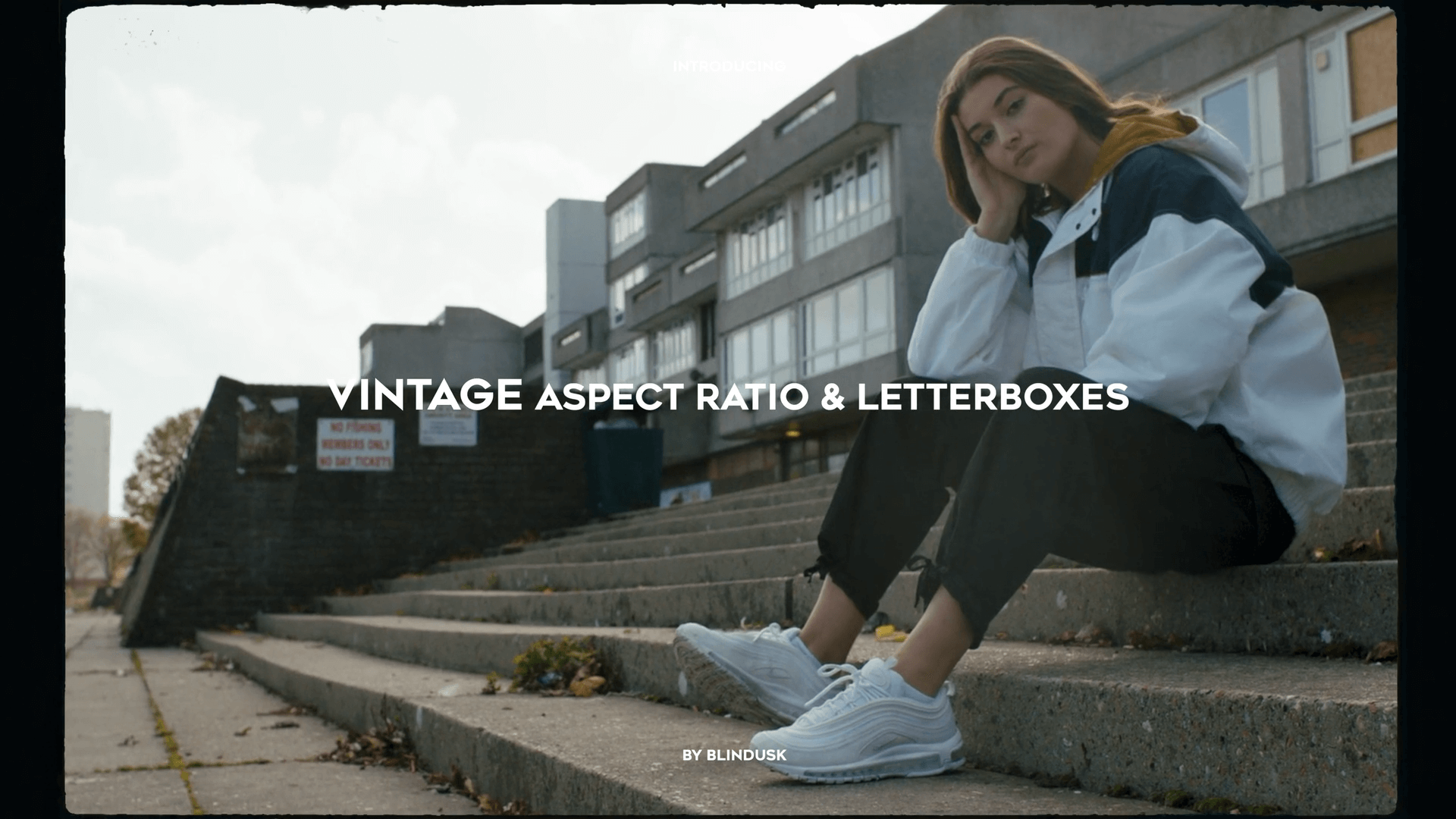 Blindusk 真膜潮流复古宽高比胶片遮罩电影素材 VINTAGE ASPECT RATIO & LETTERBOXES 插件预设 sucaiwan.com