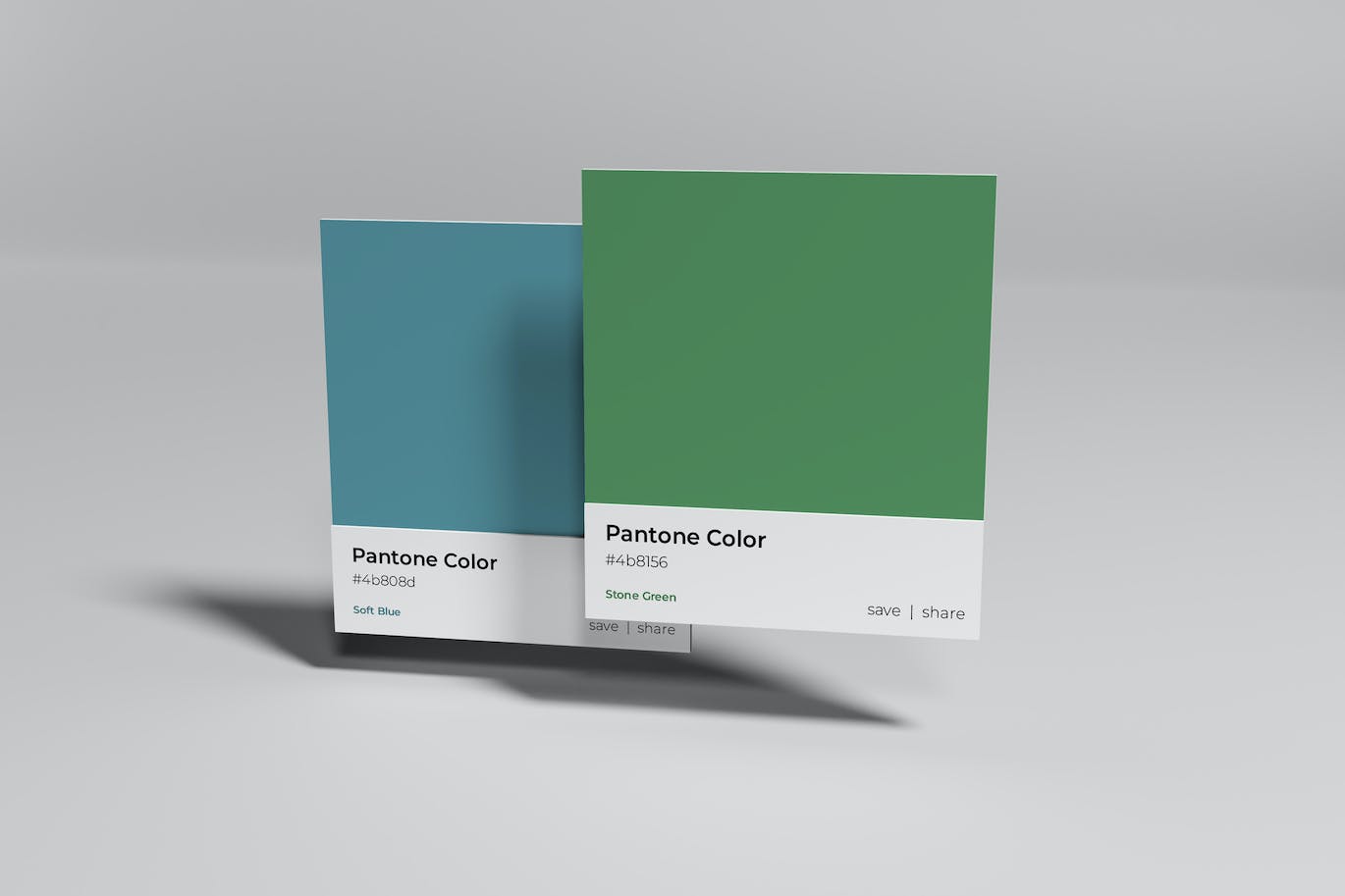 潘通色彩卡片样机图 Pantone Card Mockup 样机素材 sucaiwan.com