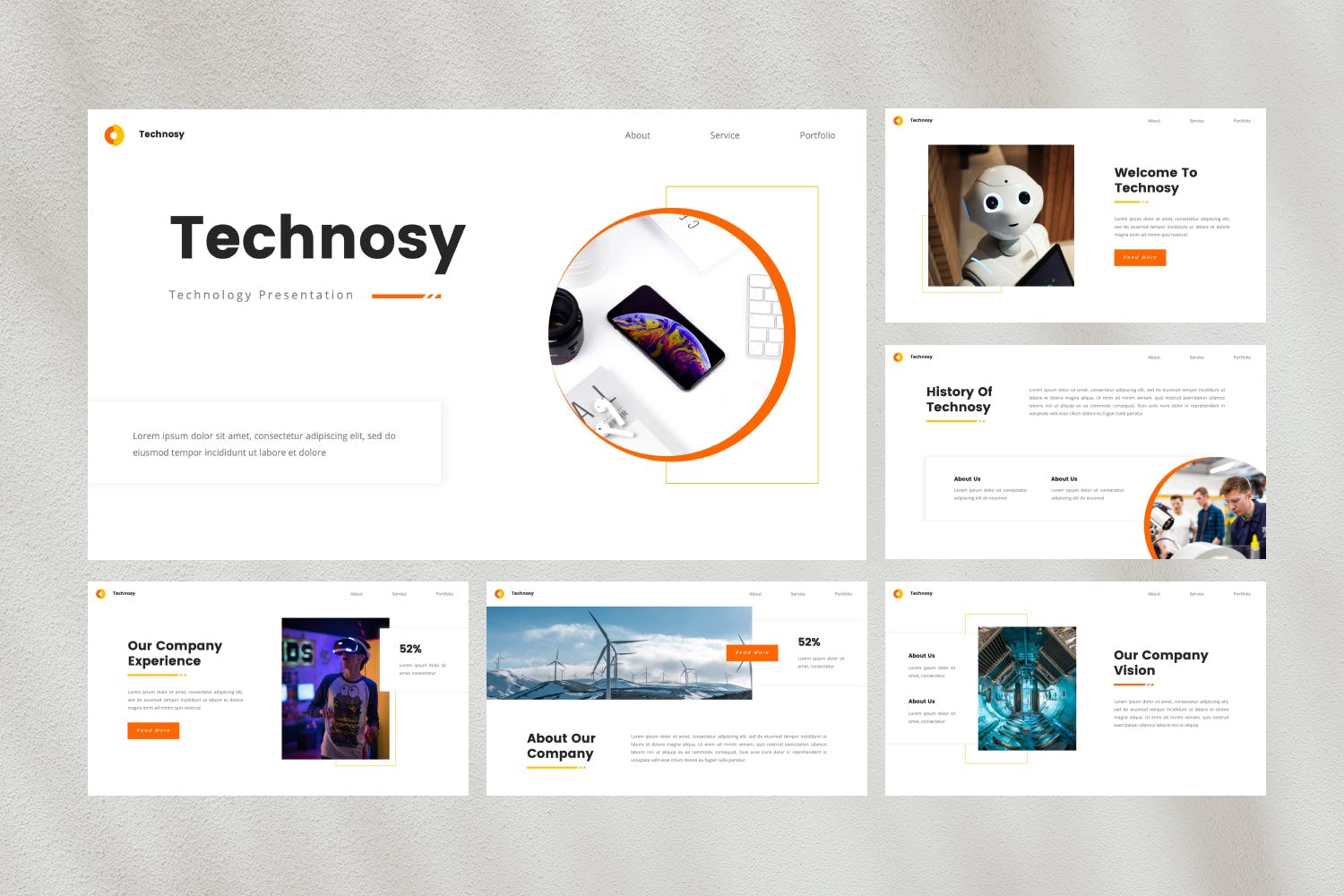 高端技术PPT模板下载 Technosy – Technology Powerpoint Template 幻灯图表 sucaiwan.com