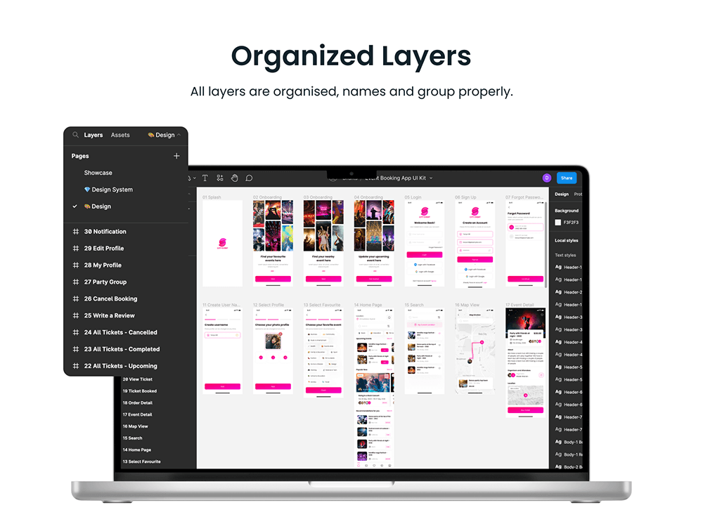 活动预订App应用程序UI套件 APP UI sucaiwan.com