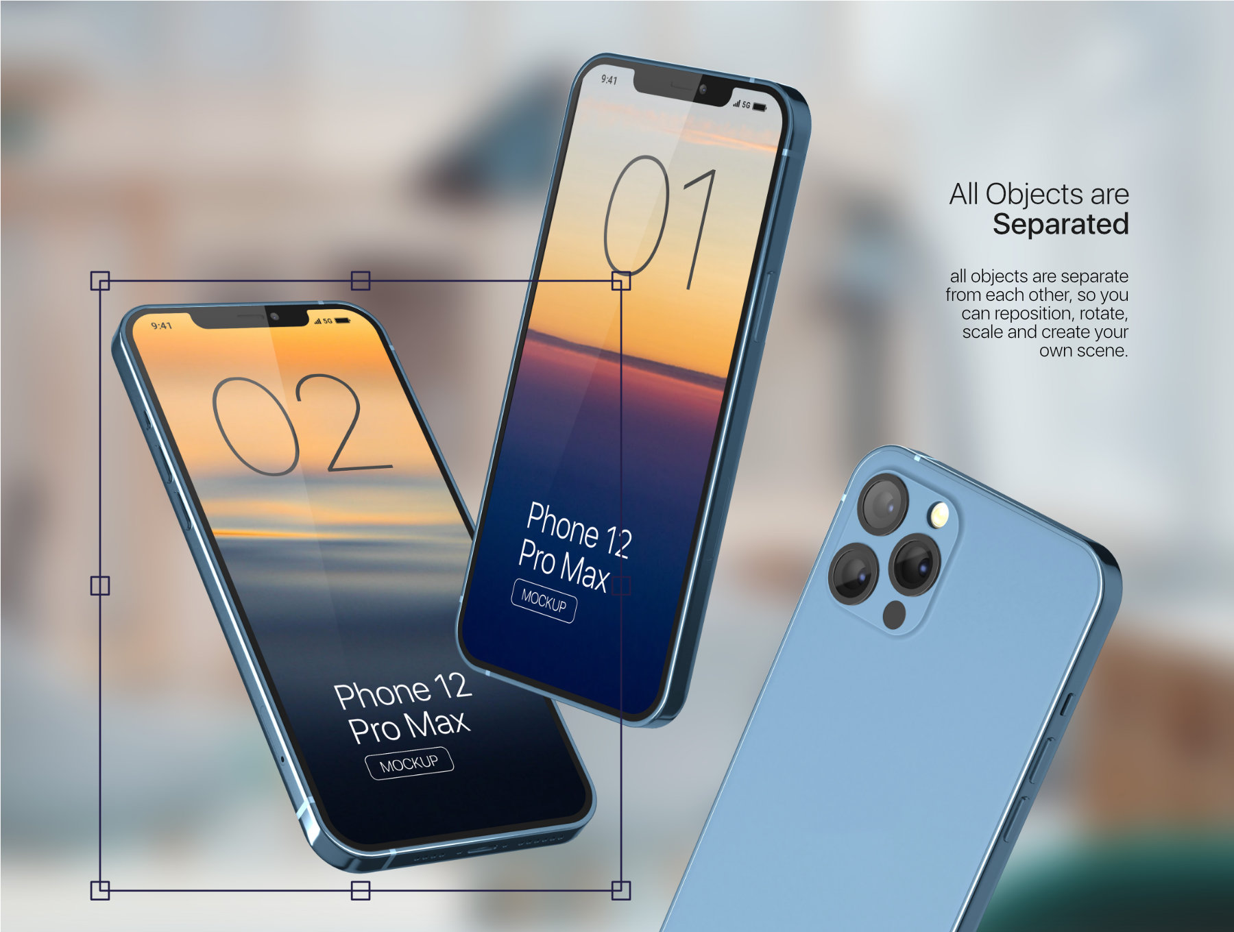 高质量IPhone 12手机场景带光影PSD样机 iPhone 12 Pro Max Mockup V.01 样机素材 第7张-素材湾丨精选海外优质设计素材资源 高质量IPhone 12手机场景带光影PSD样机 iPhone 12 Pro Max Mockup V.01 样机素材 sucaiwan.com