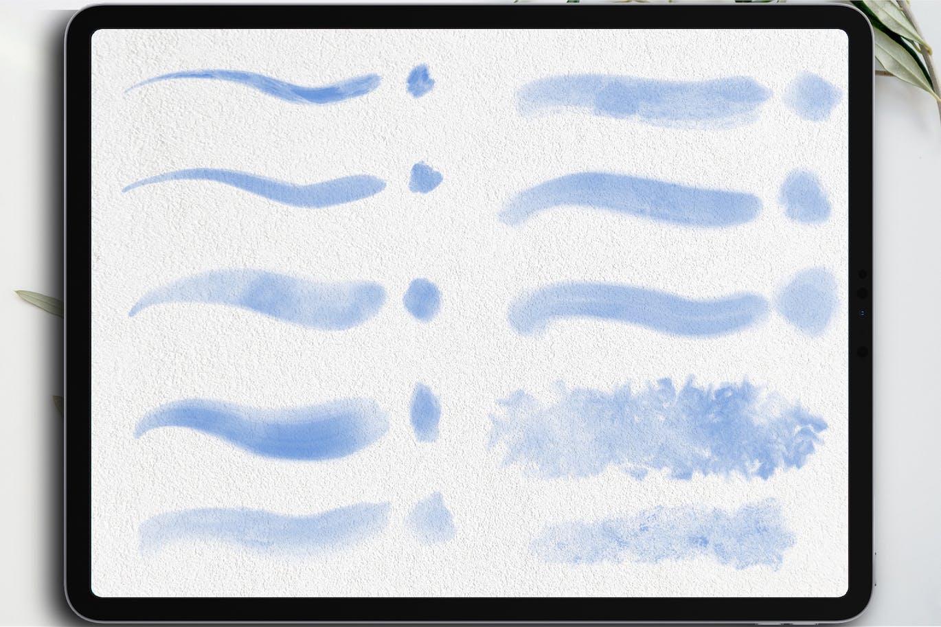 水彩纹理Procreate绘画笔刷素材 Dans Watercolor Texture Brush Procreate 笔刷资源 sucaiwan.com