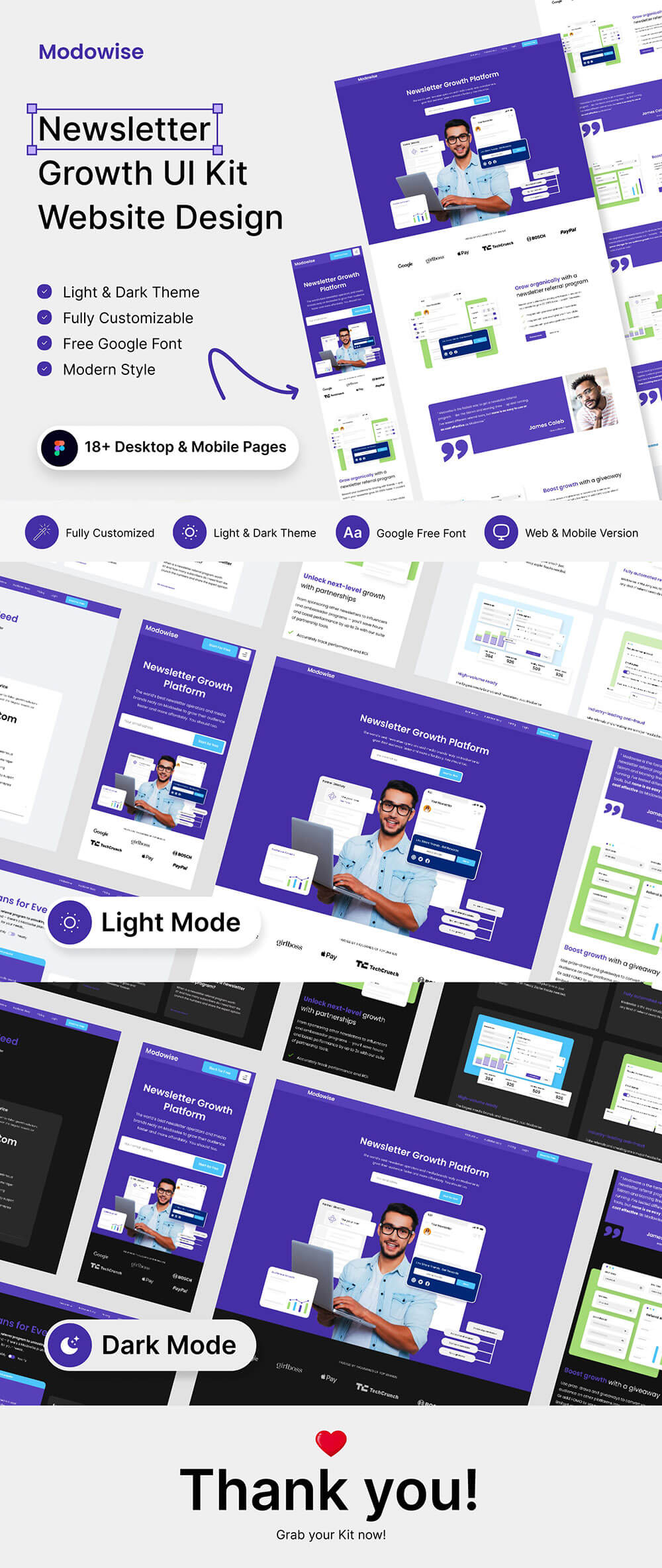 时事通讯营销机构网站设计UI工具包 APP UI sucaiwan.com