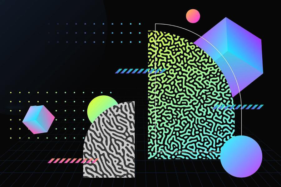 背景素材-科技几何形状图形元素AI矢量背景图素材 图片素材 sucaiwan.com