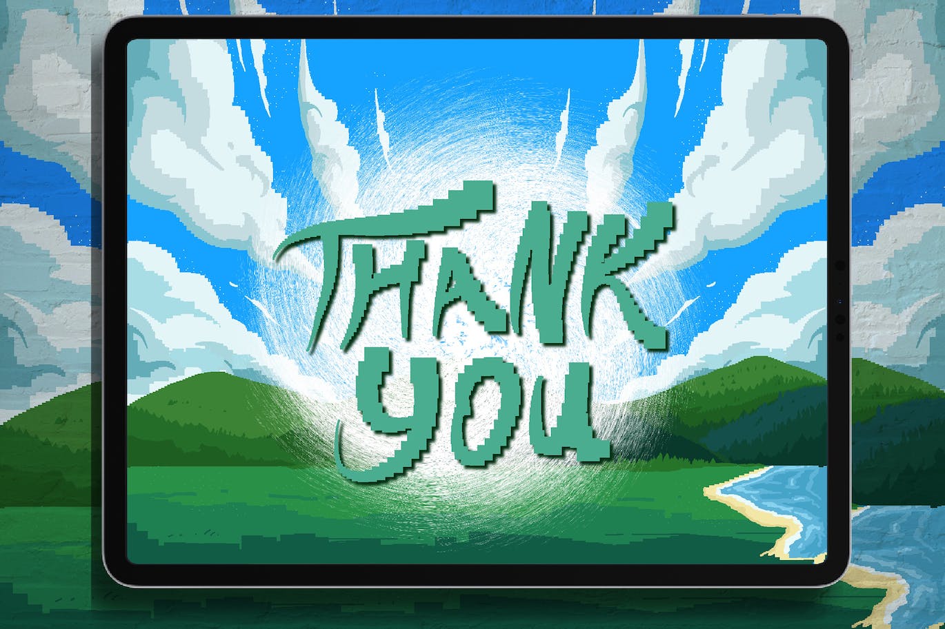 像素Procreate绘画笔刷素材 Dansdesign Pixel Brush Procreate #1 笔刷资源 sucaiwan.com