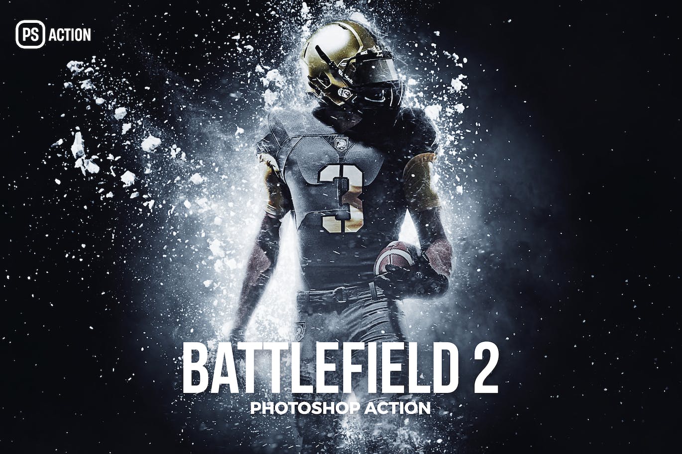 战场碎片效果照片处理Photoshop动作 The Battle field Photoshop Action 插件预设 sucaiwan.com