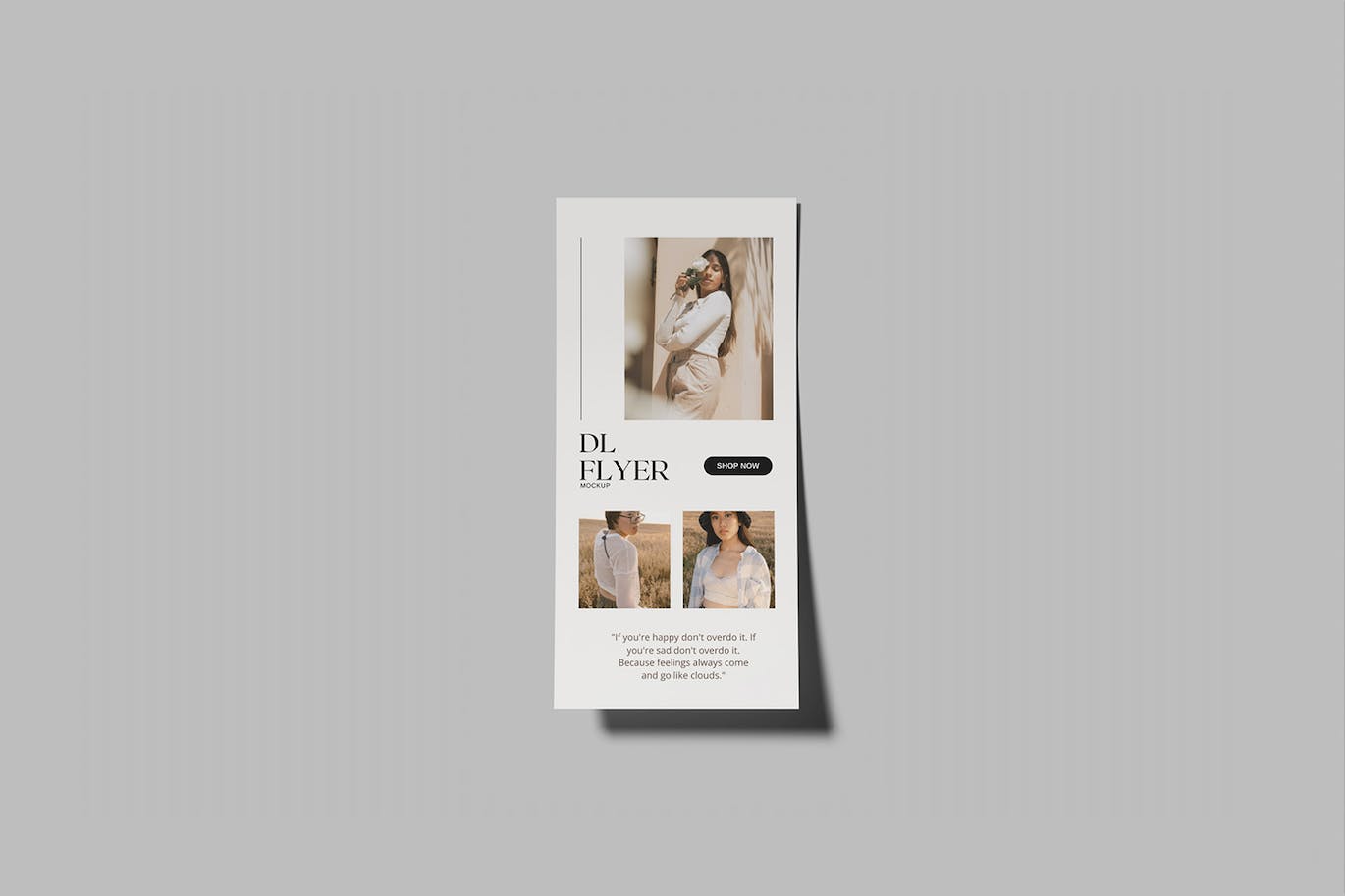 DL规格广告宣传单样机 DL Flyer Mockup 样机素材 sucaiwan.com
