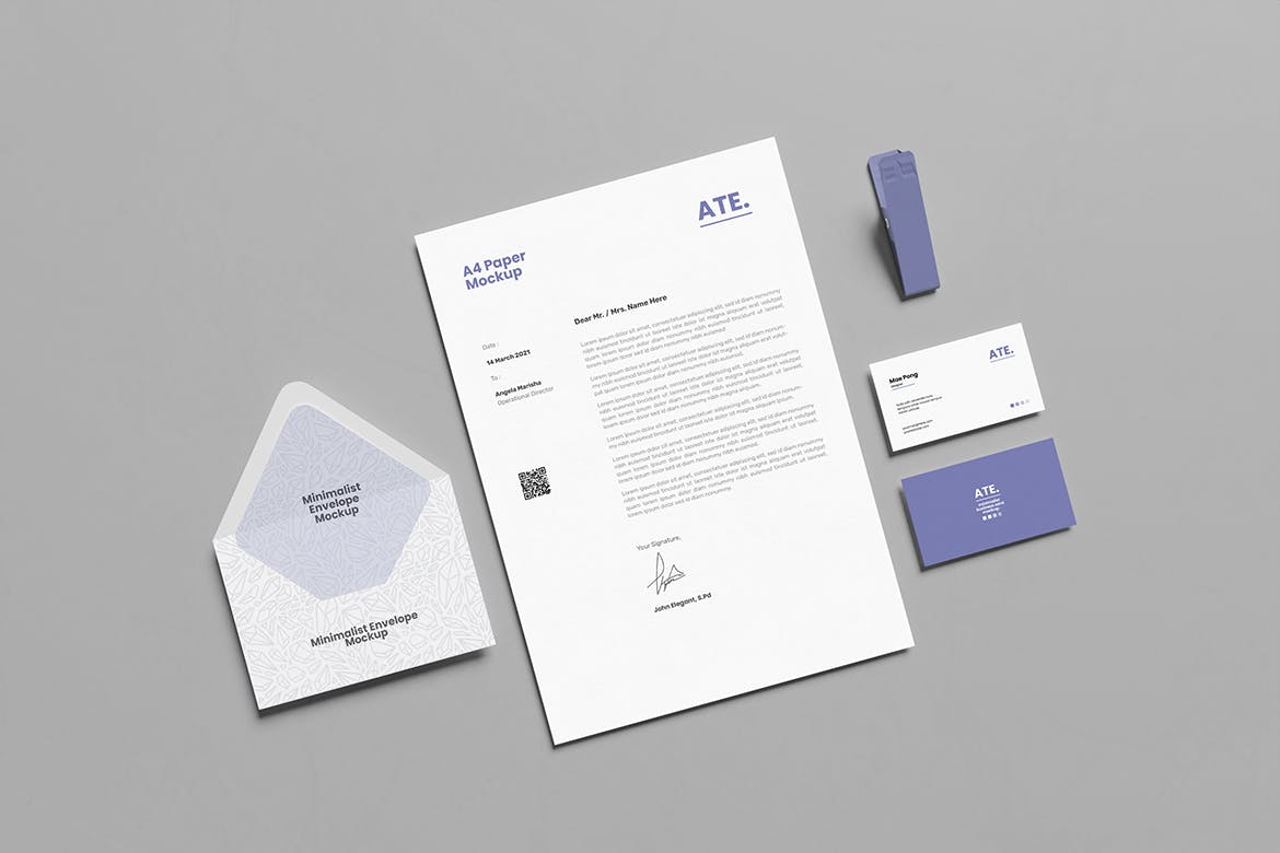 办公文具VI品牌样机模板 Variant Stationery Mockup 样机素材 sucaiwan.com