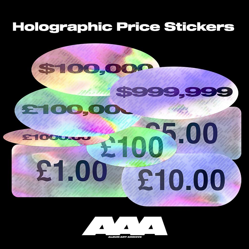 152+全息镭射反光潮流专辑贴纸插图活动便签 Heavy Holos 图片素材 sucaiwan.com