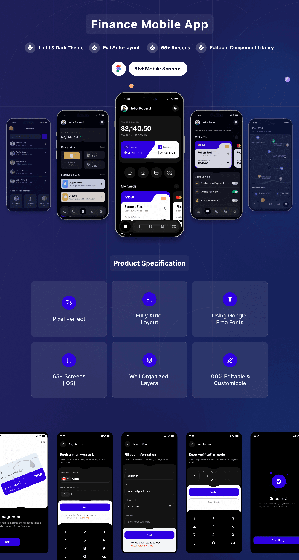 金融财务App应用程序iOS UI套件 APP UI sucaiwan.com