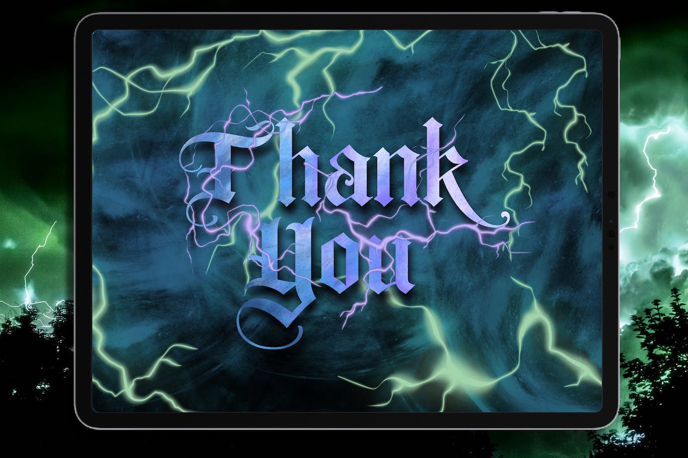 雷电Procreate印章绘画笔刷素材 Dansdesign Thunder Brush Procreate 笔刷资源 sucaiwan.com