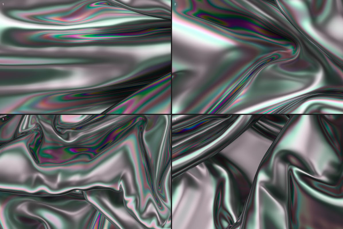 15个全息彩虹色的抽象背景图片素材 Iridescent Abstract Backgrounds 图片素材 sucaiwan.com