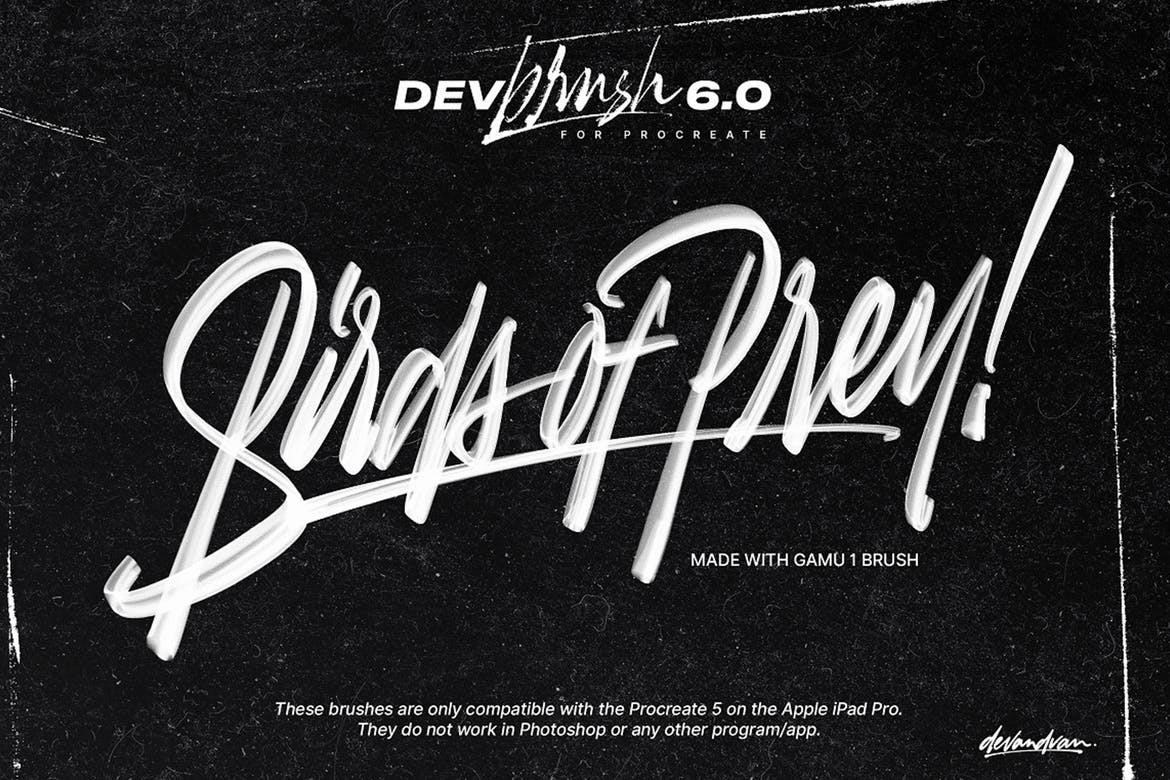 文字字体设计Procreate画笔 DevBrush 6.0 for Procreate 5 笔刷资源 第6张-素材湾丨精选海外优质设计素材资源 文字字体设计Procreate画笔 DevBrush 6.0 for Procreate 5 笔刷资源 sucaiwan.com