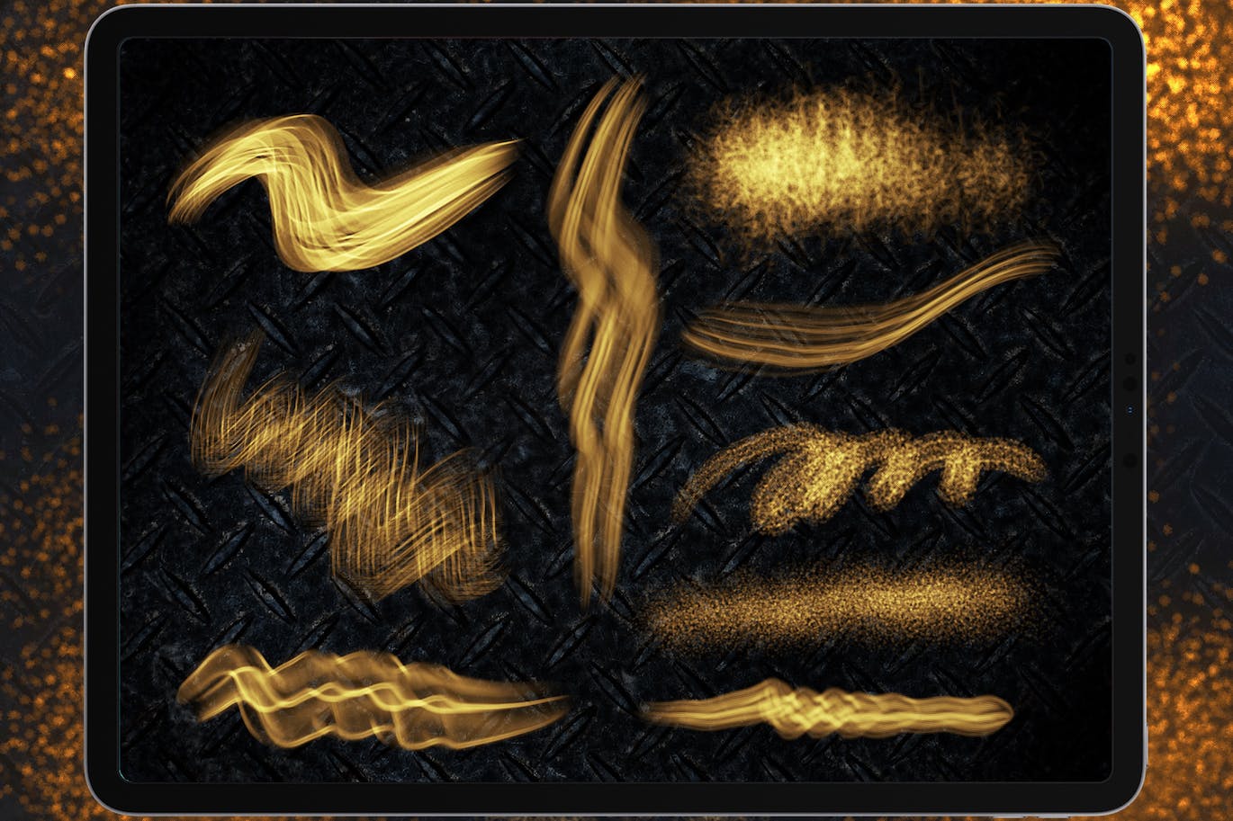 光线Procreate绘画笔刷素材 Dans Light Brush Procreate 笔刷资源 sucaiwan.com