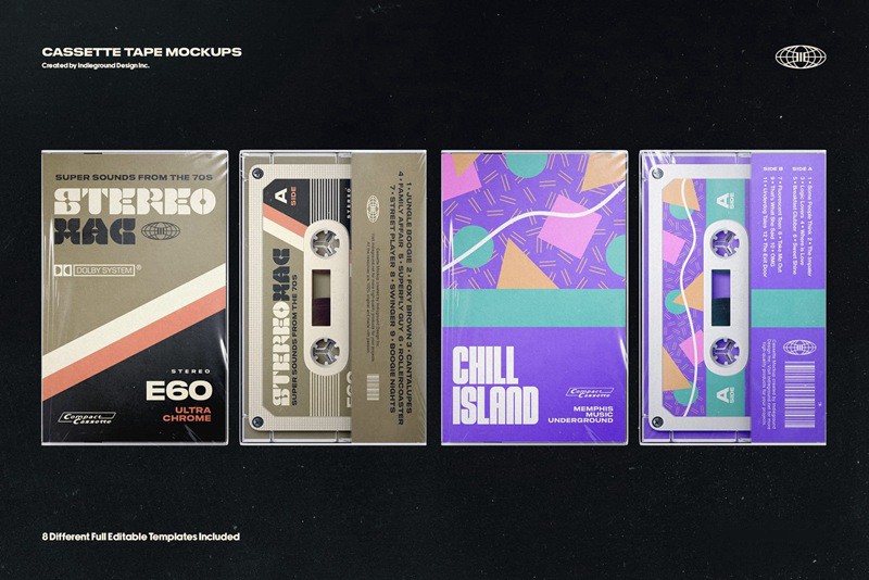 逼真盒式磁带模型PSD样机模板 Cassette Tape Mockups 样机素材 第6张-素材湾丨精选海外优质设计素材资源 逼真盒式磁带模型PSD样机模板 Cassette Tape Mockups 样机素材 sucaiwan.com